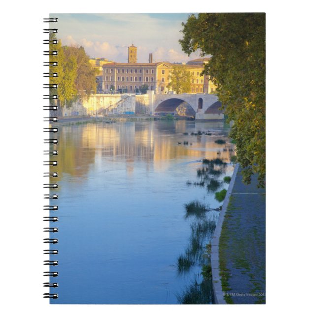 Cuaderno Vista desde el puente Ponte Sisto del Tíber (Frente)
