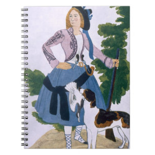 Cuaderno Vista el diseño para el Huntress, 1922 (lith del