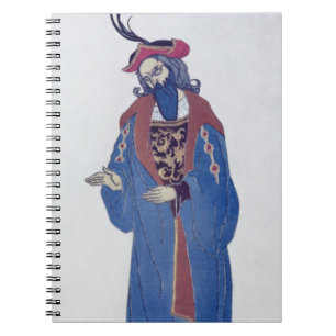 Cuaderno Vista el diseño para la Azul-Barba, del Beaut el