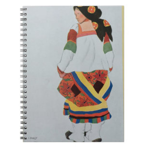 Cuaderno Vista el diseño para un Girl campesino, 1922 (li
