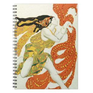 Cuaderno Vista el diseño para una bacante en 'Narcisse