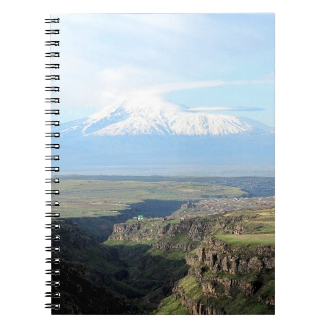 Cuaderno Vista en la montaña Ararat desde el lado armenio (Frente)