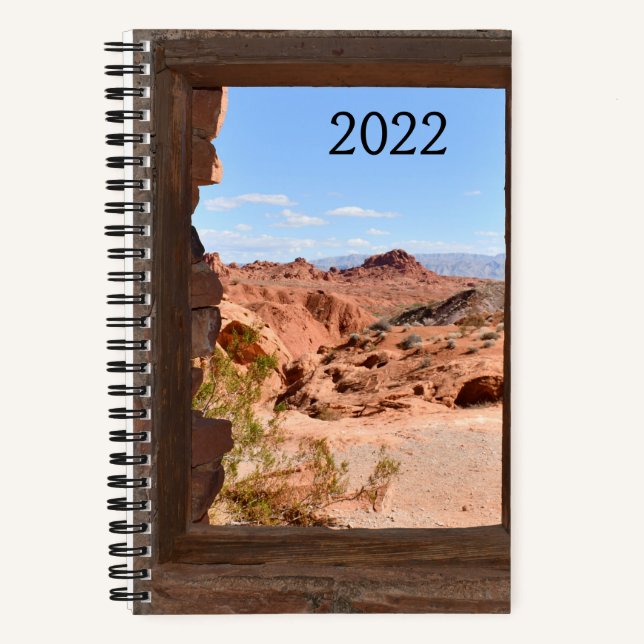 Cuaderno Vista interior de la cabaña del Valle de Fuego   (Anverso)