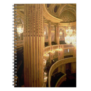 Cuaderno Vista interior del teatro de la ópera que mira