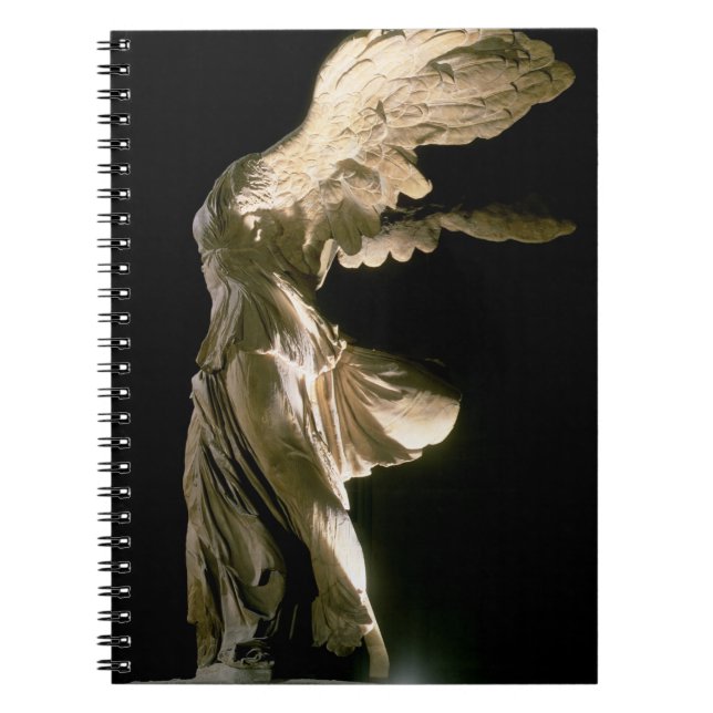 Cuaderno Vista lateral de la victoria de Samothrace (Parian (Frente)