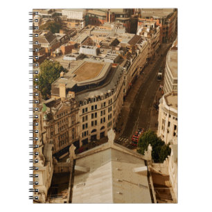 Cuaderno Vista panorámica de la azotea de Londres con arqui
