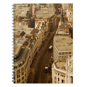 Cuaderno Vista panorámica de la azotea de Londres con arqui
