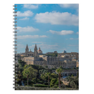 Cuaderno Vista panorámica del casco antiguo de La Valeta en
