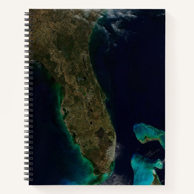 Cuaderno Vista Satelital De Florida. (Anverso)