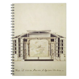 Cuaderno Vista seccionada transversalmente de un teatro en