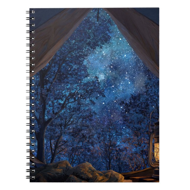 Cuaderno Vista Starry Forest desde el bloc de notas de la t (Frente)
