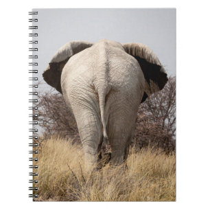 Cuaderno Vista trasera de elefante