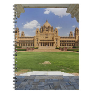 Cuaderno Vista trasera del hotel Umaid Bhawan Palace, Jodjp