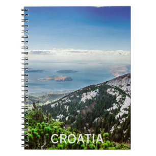 Cuaderno Vistas al mar desde las montañas de Croacia