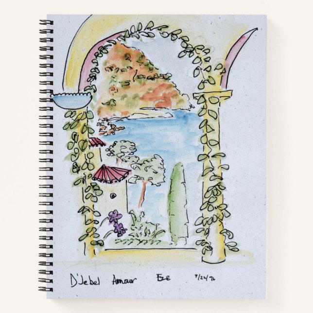 Cuaderno Vistas al Mediterráneo | Eze, Francia (Anverso)