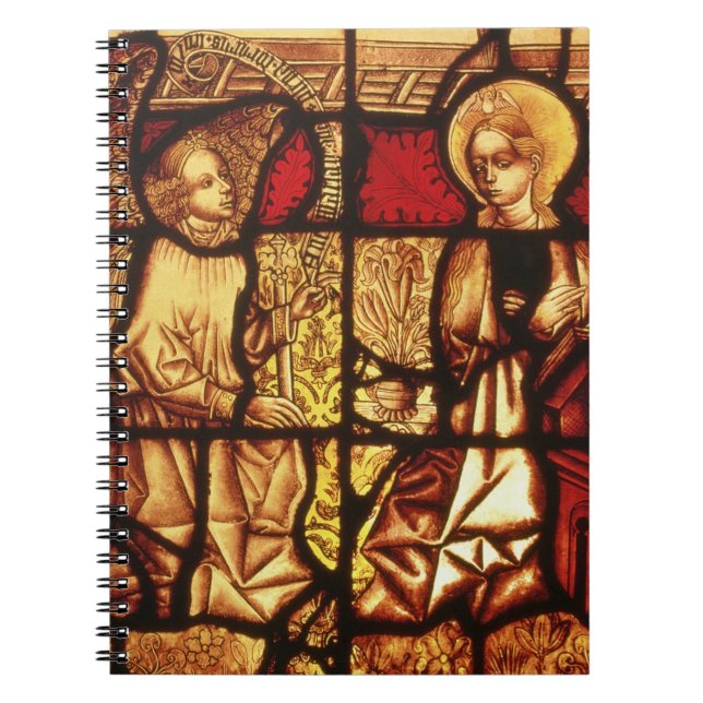 Cuaderno Vitral que representa el anuncio, G (Frente)