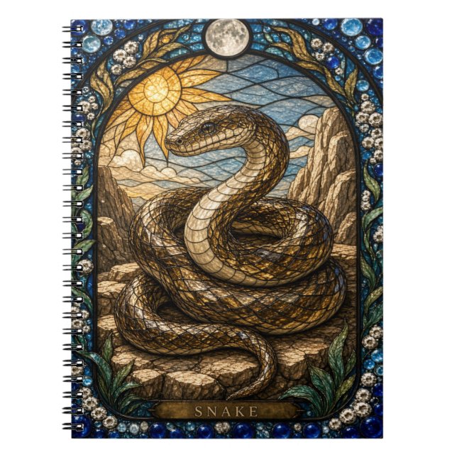 Cuaderno Vitraux de Disco Solar Serpiente (Frente)