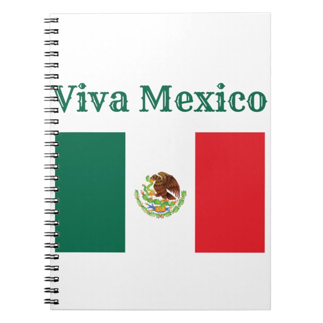 Cuaderno Viva la bandera de México (Frente)