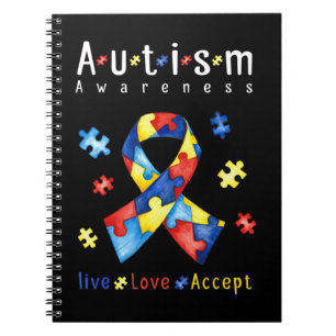 Cuaderno Vive, Ama, Acepta, Conciencia del Autismo, Autismo