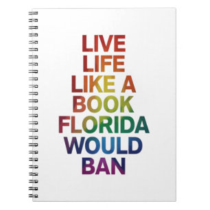 Cuaderno Vive como el libro que Florida prohibiría regalo d