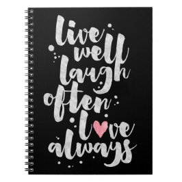 Cuaderno Vive el amor de la risa - diario inspirador