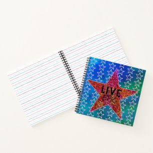 Cuaderno Vive Epic Stay Strong Motivation Happy Star