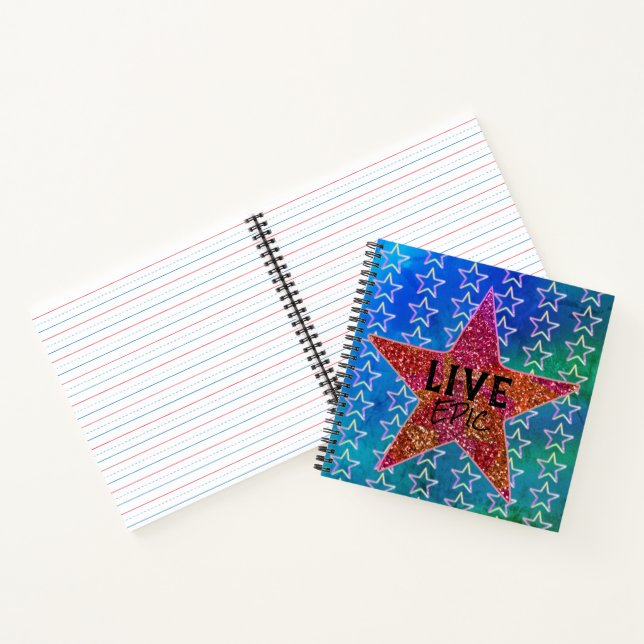 Cuaderno Vive Epic Stay Strong Motivation Happy Star (Interior)