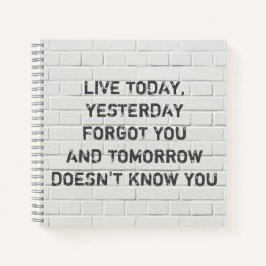 Cuaderno Vive hoy, cita motivacional