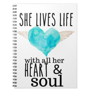 Cuaderno Vive la vida con Heart and Soul Journal para ella