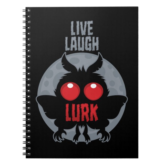 Cuaderno Vive Ríe Acecha Mothman Críptido (Frente)