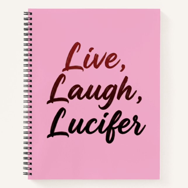 Cuaderno Vive, Ríe, Lucifer (Anverso)
