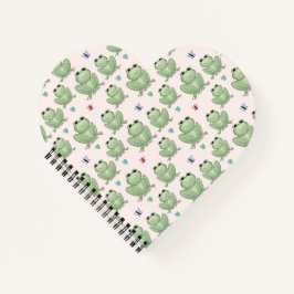 Cuaderno Vivero de ranas acuarela caprichosa rubor