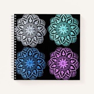 Cuaderno Vivid Flower Doily Journal