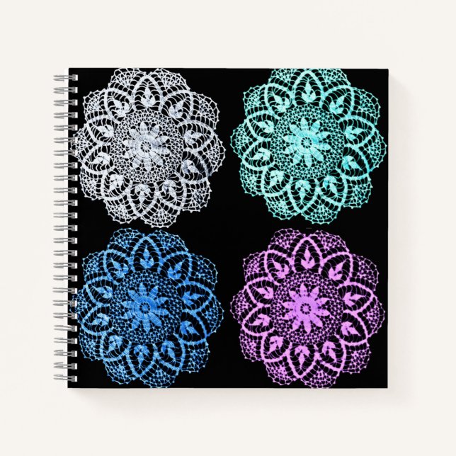 Cuaderno Vivid Flower Doily Journal (Anverso)