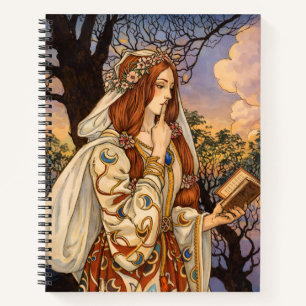 Cuaderno Vivien – Ilustración de encantadora Art Nouveau