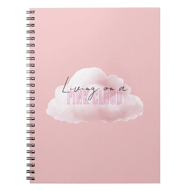 Cuaderno Viviendo En Una Nube Rosa (Frente)