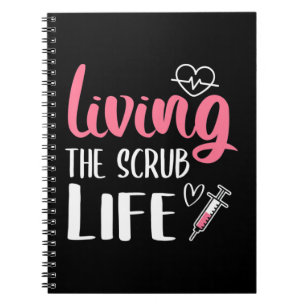 Cuaderno Viviendo La Enfermera De La Vida De Scrub Viviendo
