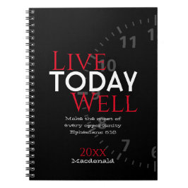 Cuaderno VIVIR BIEN HOY | Efesios 5:16 Verso de la Biblia