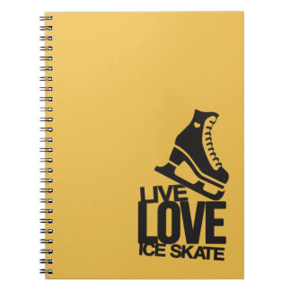 Cuaderno Vivo patinaje artístico el patín de hielo del amor