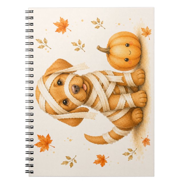Cuaderno Vizsla Momia Halloween (Frente)