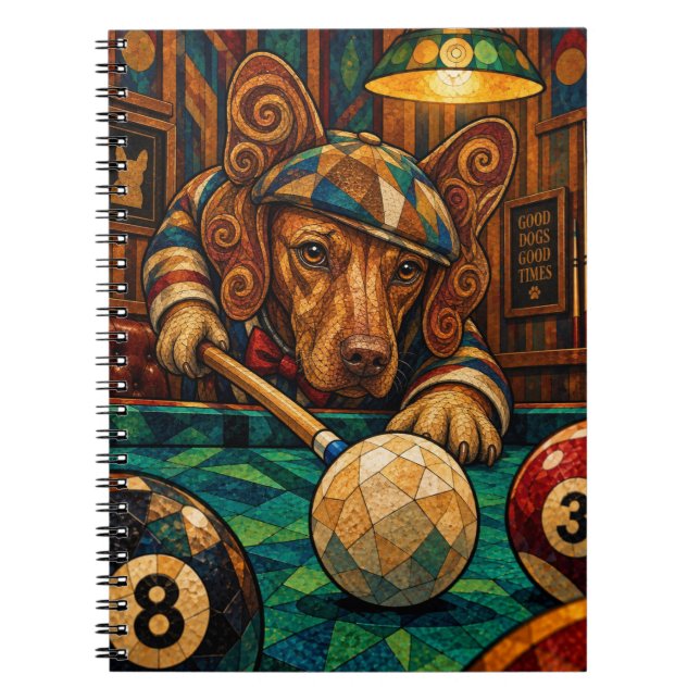 Cuaderno Vizsla, mosaico geométrico (Frente)