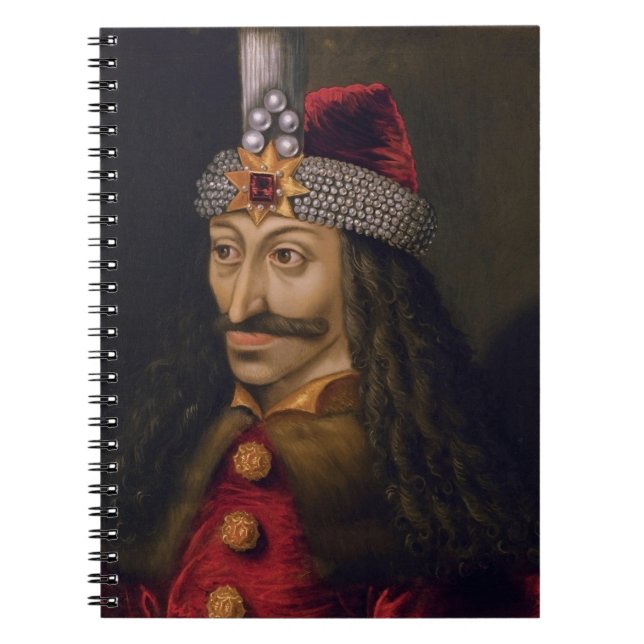 Cuaderno Vlad tepes Impaler Voivode retrato Dracula histori (Frente)