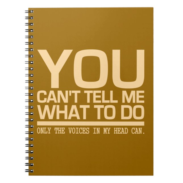 Cuaderno VOCES EN EL PORTÁTIL DE MI personalizado DE LA CAB (Frente)