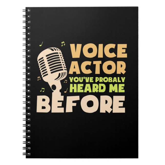 Cuaderno Voice Actor (Frente)