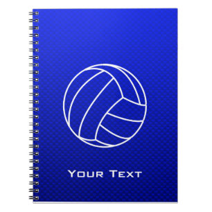 Cuaderno Voleibol azul profundo