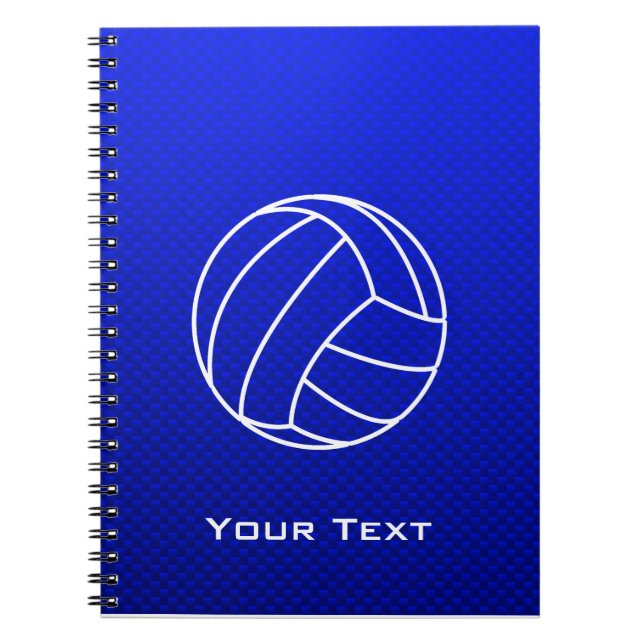 Cuaderno Voleibol azul profundo (Frente)