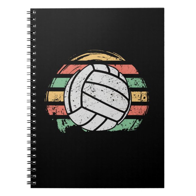 Cuaderno Voleibol retro vintage (Frente)
