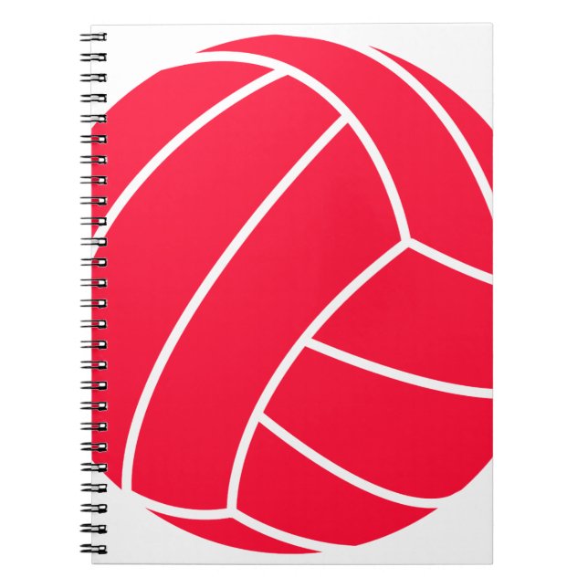 Cuaderno Voleibol rojo escarlata (Frente)