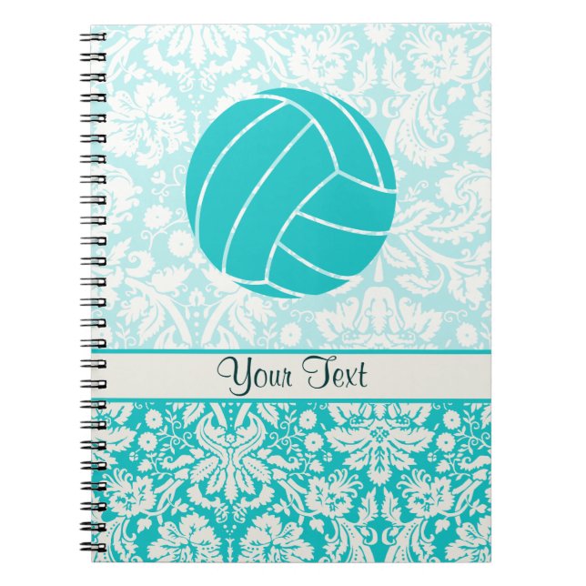 Cuaderno Voleibol verde azulado (Frente)