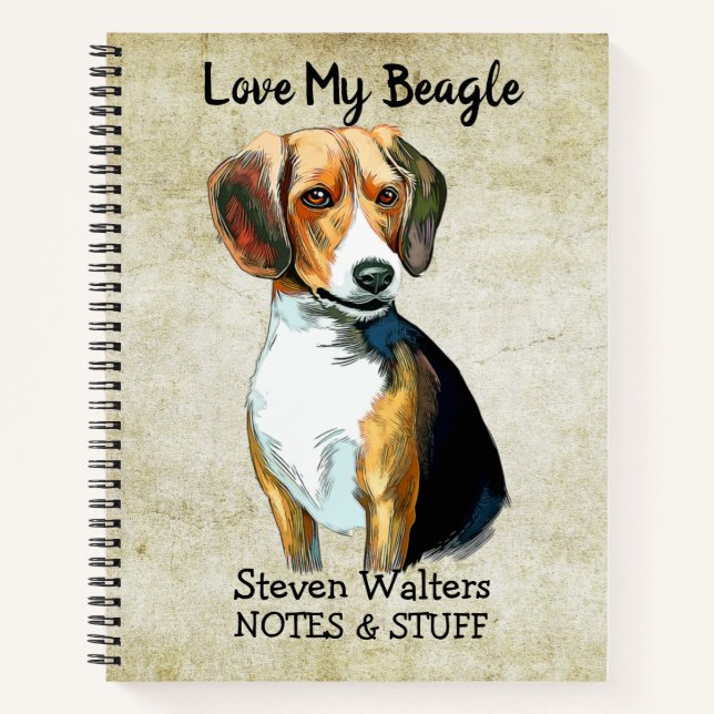 Cuaderno Volver a la escuela Beagle notebook (Anverso)